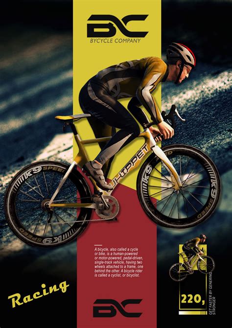 Photoshop Work Design Cycle Racing Poster Design