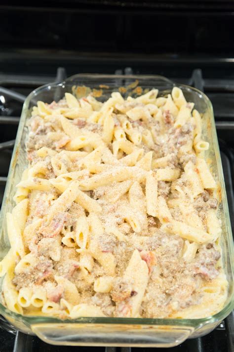 Homemade mac and cheese takes simple ingredients like pasta, cheese, milk. Homemade Macaroni & Cheese with Beef and Bacon Recipe
