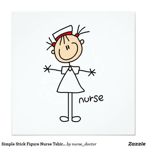 Simple Stick Figure Nurse Tshirts And Ts Zazzle Nurses Week