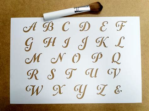 Molde De Letras Stencil Lettering Hand Lettering Alphabet Lettering