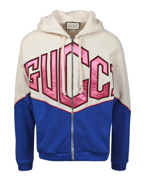 Gucci Gucci Game Logo Felted Cotton Jersey Zipped Hoodie Grailed