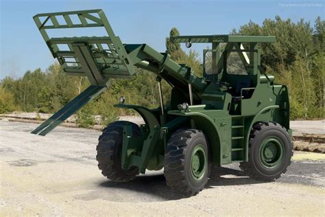 Rough Terrain Military Forklift 3d Turbosquid 1708740