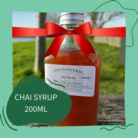 Chai Syrup 200ml Loula Natural Naturopath Nutritional Therapist