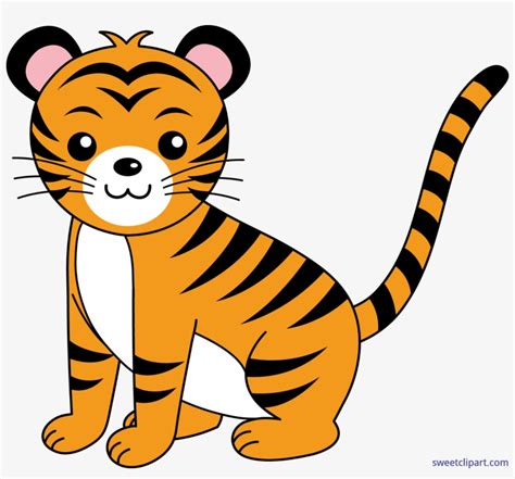 Tiger Clipart Elephant Cute Tiger To Draw Free Transparent PNG