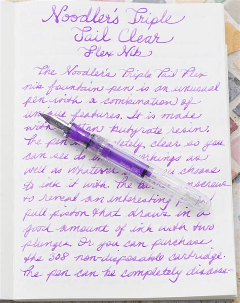 Noodlers Triple Tail Flex Nib Fountain Pen A Review — The Pen Addict