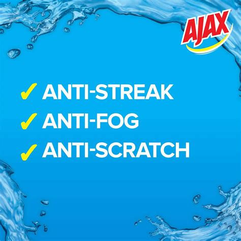 Ajax Spray And Wipe Glass Cleaner Trigger Spray 500ml Woolworths