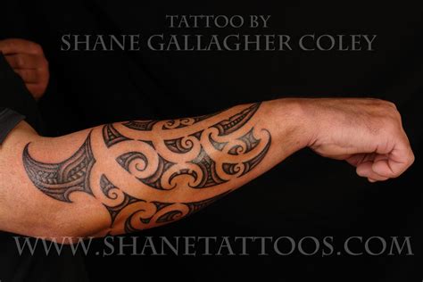 Maori Polynesian Tattoo Maori Forearm Tattoo