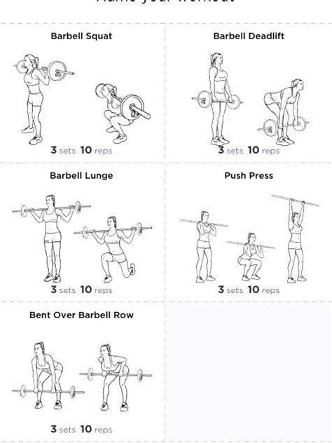 Bench Workout Bar Workout Workout Plan Gym Basic Gym Workout Hitt
