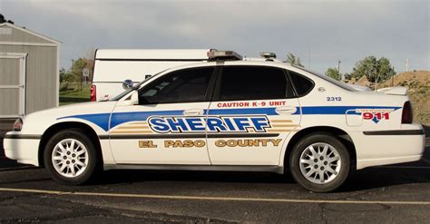 El Paso County Co Sheriff K 9 Unit 2312 Chevy Impala Police Cars Chevy Impala Chevy