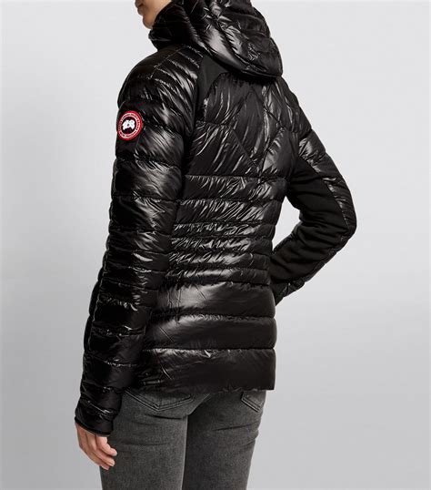 Womens Canada Goose Black Hybridge Lite Hooded Jacket Harrods {countrycode}