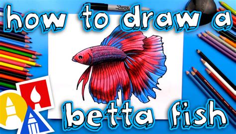 Https://techalive.net/draw/how To Draw A Betta Fish Kids