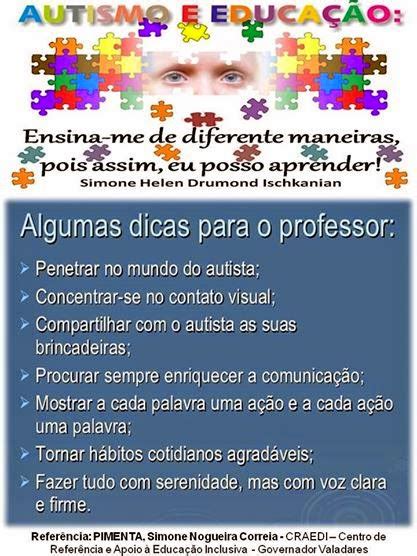 Pedagogia E Psicopedagogia Autismo Dicas Para Professor De Autista