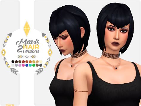 Mavis Dracula Hair Nords Art Sims Sims 4 Sims Hair