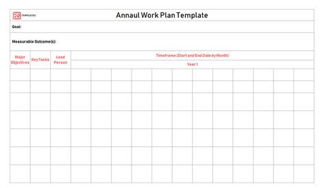 Work Plan Templates Samples Examples Word And Excel