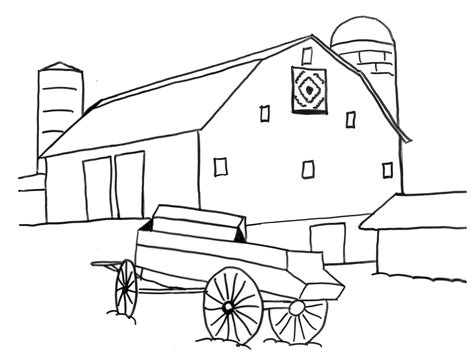 Barn coloring page that offers many designs of barns such as barn for drying (storage), barn and livestock and barn with landscape. Barn Coloring Pages at GetColorings.com | Free printable ...
