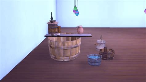 Medieval Bathroom Set By Miraimayonaka At Mod The Sims 4 Sims 4 Updates