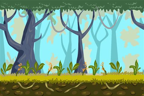 2d Game Background Jungle