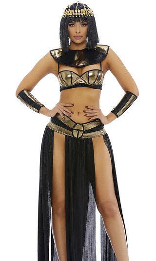 sexy forplay eygptian pharoah to you black and gold 4pc cleopatra costum kali kouture boutique
