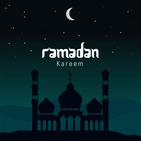 Ramadan Kareem Mosque Silhouette Poster Free Download In 2020