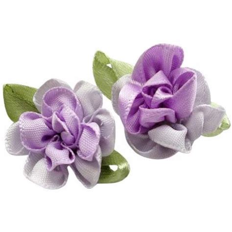 purple chenkou craft 2tone satin ribbon flowers bows appliques diy craft wedding decoration