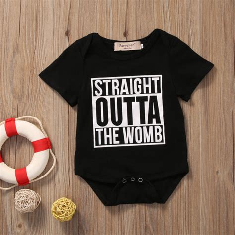 Straight Outta The Womb Bodysuit Newborn Gifts Newborn Gifts