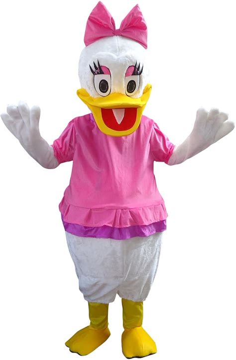 Amazon Com Daisy Duck Adult Mascot Costume Cosplay Fancy Dress Outfit