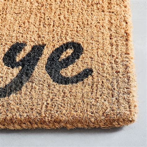 Our doormat is produced from the best quality & well coloured doormat base and we use. Hi Bye Doormat