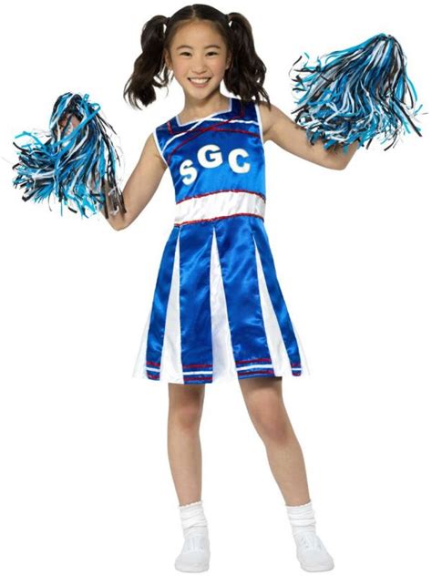 Blauwe Meisjes Cheerleader Pakje Feestkledingnl