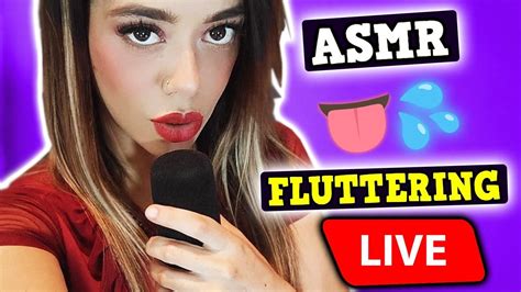 Asmr Aggressive Mouth Sounds Fluttering Tongue On Live Youtube