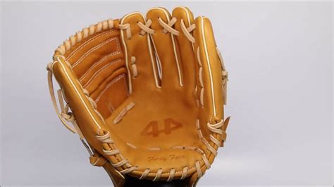 44 Pro Baseball Custom Glove Signature Series Tan Bone Two Piece Youtube