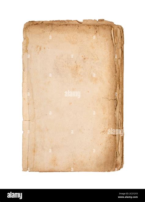 Old And Dirty Sheet Of Paper Isolated On White Background With Clipping