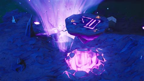 What Is Happening With The Floating Island Purple Cube And Runes In
