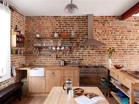 New items added each week · thousands of products 50 Trendy and Timeless Kitchens with Beautiful Brick Walls
