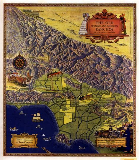 Old Spanish Ranchos Map