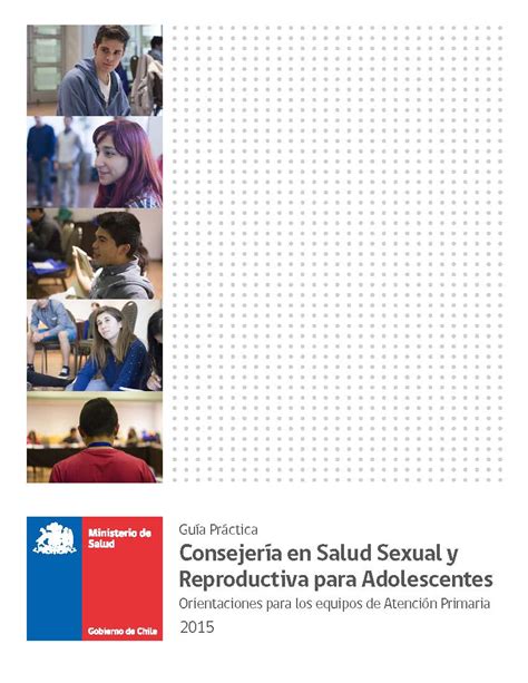 Consejería En Salud Sexual Y Reproductiva Para Adolescentes Orientaciones Para Los Equipos De