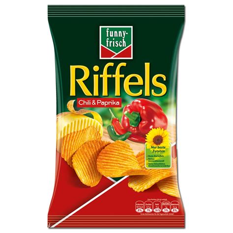 In a small bowl, combine the paprika, fennel seeds, onion powder, cinnamon and salt. Funny Frisch Riffels Chili Paprika 150g Chips 10 Btl