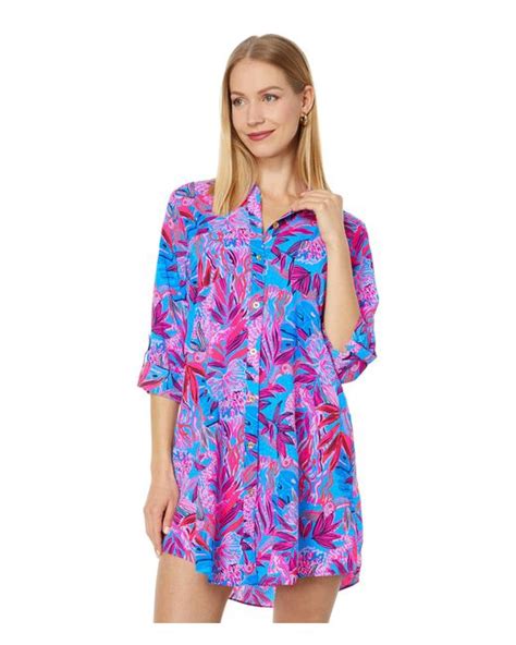 Lilly Pulitzer Natalie Cover Up In Blue Lyst