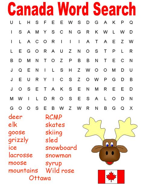 Qualified orders over $35 ship free. Canada Word Search Puzzle: Features 17 words that are ...