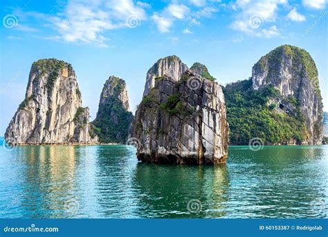 Beautiful Scenery At Halong Bay Vietnam Stock Image Image Of Long