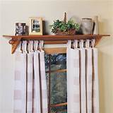Photos of Wooden Curtain Rod With Shelf
