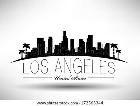 Dreamstime is the world`s largest stock photography community. Modern Los Angeles City Skyline Design Stock Vector ...