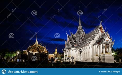 Sanphet Prasat Palace Ancient City Bangkok Thailand Stock Photo