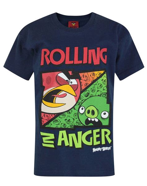 Angry Birds Rolling In Anger Boys T Shirt — Vanilla Underground