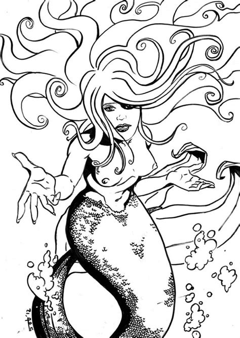 What is more, you can also find a very special category of printable coloring pages for kids, that offer extraordinary educational values. Free Printable Mermaid Coloring Pages For Kids