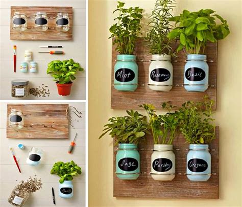Diy Mason Jar Herb Garden Ideas The Whoot Mason Jar Herb Garden