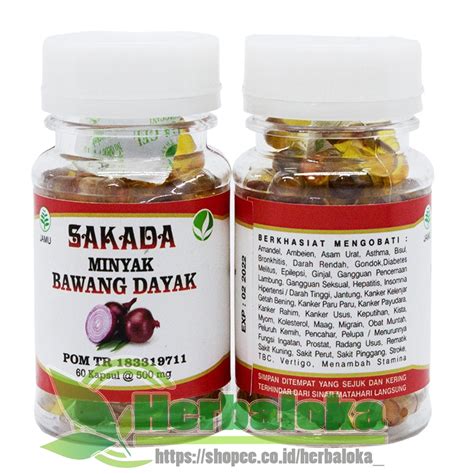 Jual Kapsul Minyak Bawang Dayak SAKADA Bawang Dayak EZA Isi 60 Kapsul