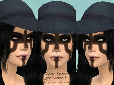 The Sims Resource Connor Kenway Facepaint By Playerswonderland • Sims