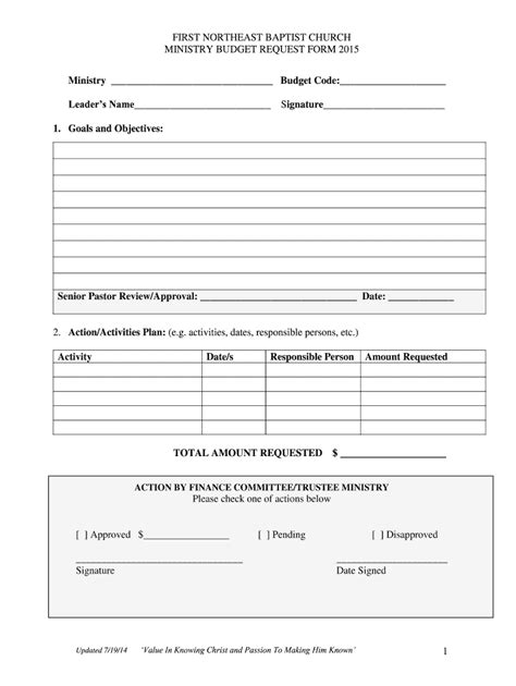 Budget Request Form Fill Out And Sign Online Dochub