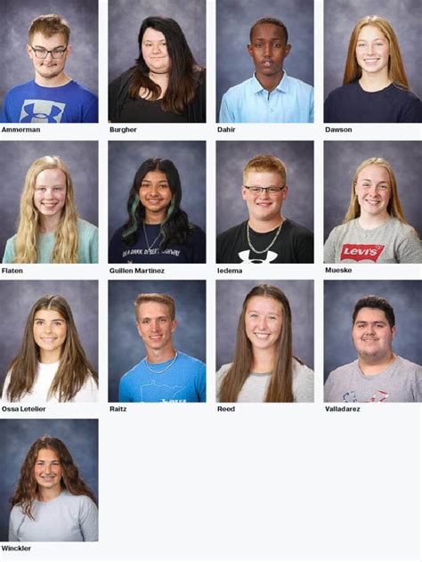 Willmar Senior High School Students Of The Month May 2022 West