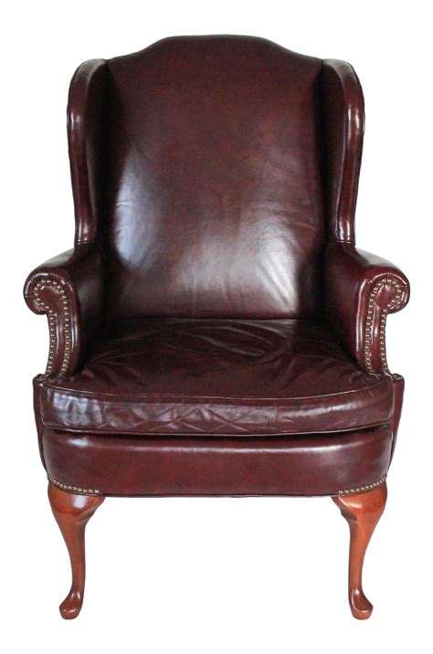 Leather Wingback Chair on Chairish.com | Wingback chair, Leather wingback chair, Chair